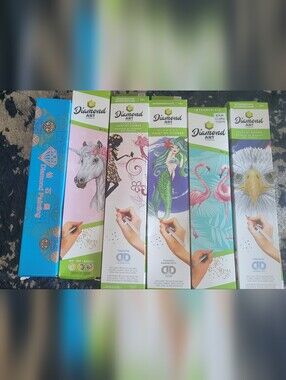Diamond Art Paint by Number Kits - Multi Color (6)